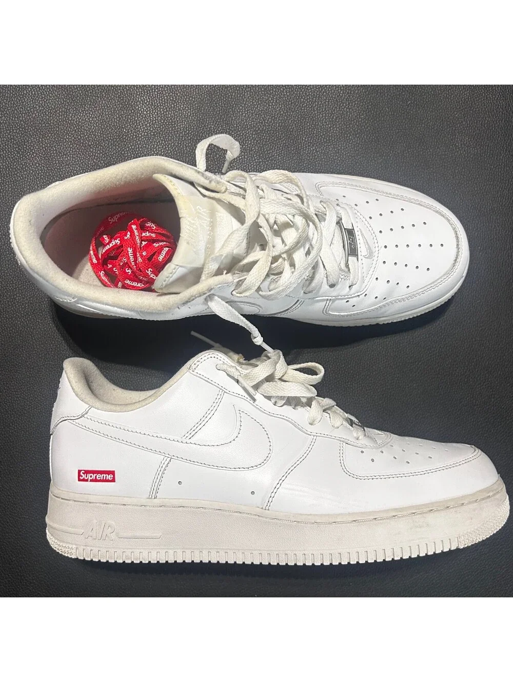 Nike Air Force 1 Low Supreme White Men's 10.5 With Box and Laces